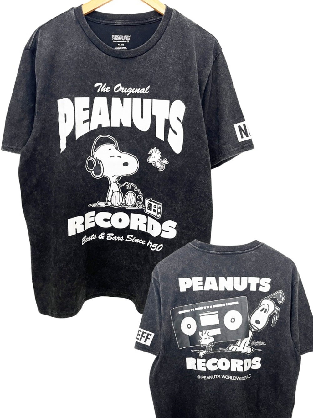 Neff x Peanuts Records Snoopy Men’s T-Shirt NWT XL